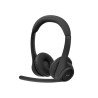 Audífonos con micrófono Logitech Zone 300 inalámbricos bluetooth recargable type c negro