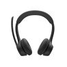 Audífonos con micrófono Logitech Zone 300 inalámbricos bluetooth recargable type c negro