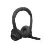 Audífonos con micrófono Logitech Zone 300 inalámbricos bluetooth recargable type c negro