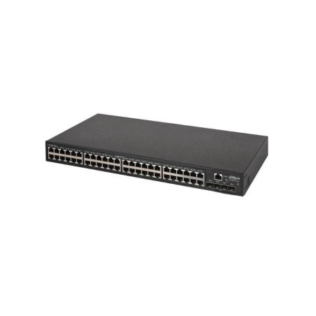 Switch de 48 Puertos PoE Gigabit, administrable capa 3, 600W totales, PoE & Hi-PoE, 4 puertos SFP 10Gbps, capacidad de switching
