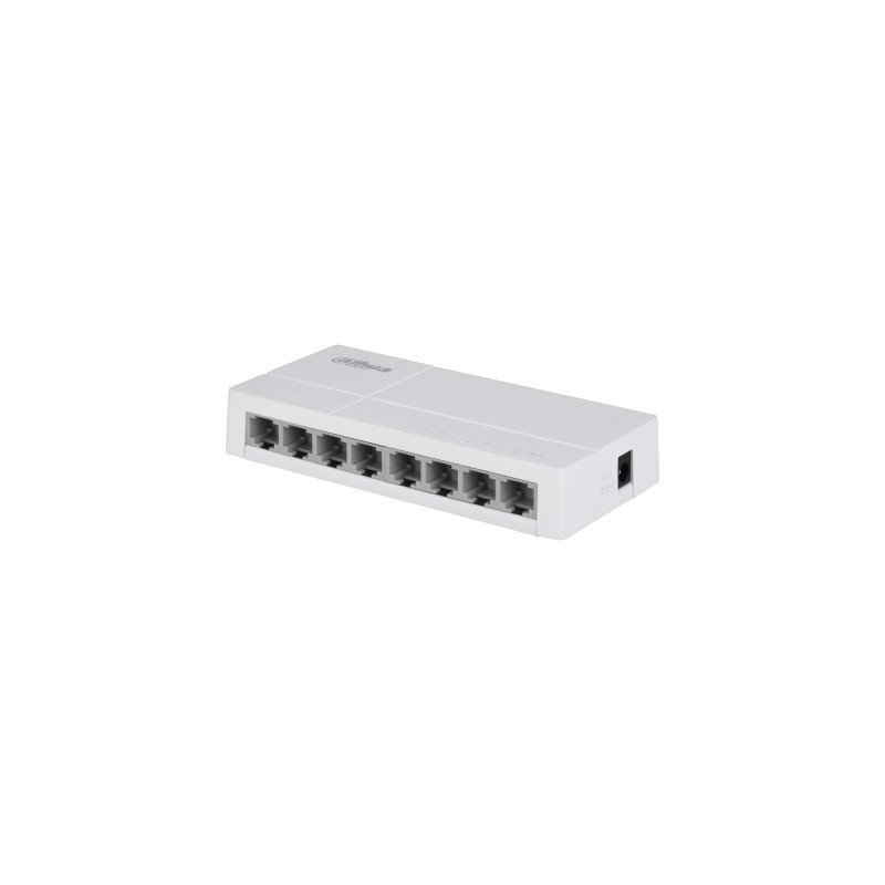 Switch de Escritorio con 8 puertos Fast Ethernet (10, 100 Mbps), diseño compacto de capa 2, con capacidad de switching de 1.6 Gb