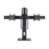 Soporte de Escritorio de Travesaño para Dos Monitores de 27", Capacidad de 12kg - Soporte VESA de 75x75 o 100x100 - Ajustable