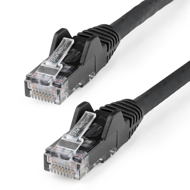 Cable de parcheo StarTech.com N6LPATCH3BK, 0.9 m, Cat6, U/UTP (UTP), RJ-45, RJ-45, Negro Cable de parcheo StarTech.com N6LPATCH3BK, 0.9 m, Cat6, U/UTP (UTP), RJ-45, RJ-45, Negro