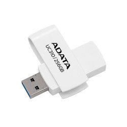 Memoria USB de 256GB UR310 3.2 Gen 1 (retro compatible 3.0 y 2.0), diseño material reciclado sin tapa. BLANCO.