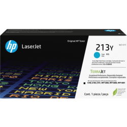 Cartucho de tóner original HP LaserJet 213Y de rendimiento superior, negro, 18000 páginas, Cian
