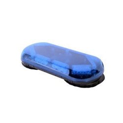 Mini barra de luces con 24 LED, color azul y montaje de succión e imán