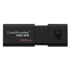 Memoria Kingston 128GB USB 3.0 alta velocidad, DataTraveler 100 G3 negro