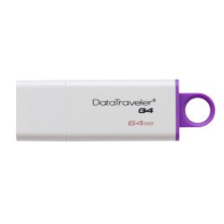 Kingston Technology DataTraveler G4 64GB, 64 GB, USB 3.0 (3.1 Gen 1), Type-A, Windows 7 Home Basic,Windows 7 Home Basic x64,Wind
