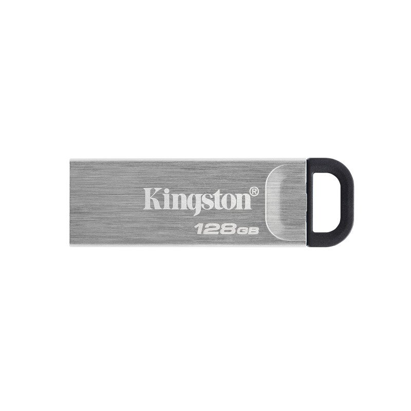 Memoria Kingston 128GB USB 3.2 alta velocidad, DataTraveler kyson metálica