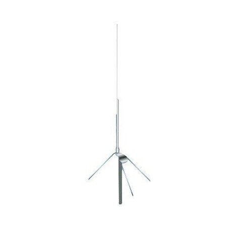 Antena base VHF, de aluminio, fibra de vidrio, rango de frecuencia 148