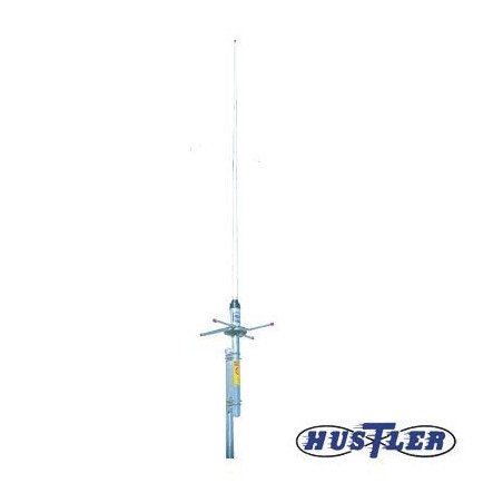 Antena Base UHF Fibra de Vidrio, 6 dB de ganancia, Rango de Frecuencia 478 - 484 MHz.