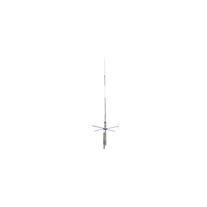Antena base VHF, 7 dB de ganancia, omnidireccional, rango de frecuenci