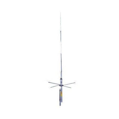 Antena base VHF, 7 dB de ganancia, omnidireccional, rango de frecuenci