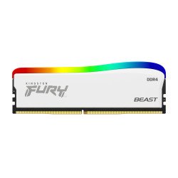 Memoria DDR4 Kingston FuryBeast White RGB, 8GB, 3200 MHz
