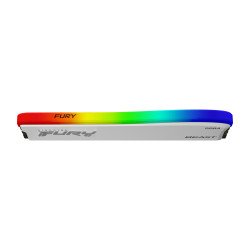 Memoria DDR4 Kingston FuryBeast White RGB, 8GB, 3200 MHz