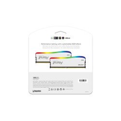 Memoria DDR4 Kingston FuryBeast White RGB, 8GB, 3200 MHz