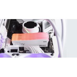 Memoria DDR4 Kingston FuryBeast White RGB, 8GB, 3200 MHz