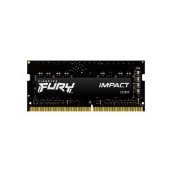 Memoria RAM Kingston soDIMM DDR4 16GB (2x8GB) 3200mt s Fury impact black cl20 260pin 1.2v con difusor de calor p laptop (kit 2)
