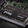 Memoria Kingston SODIMM DDR4 16 GB, 3200 MHz fury impact cl20 260pin 1.2v