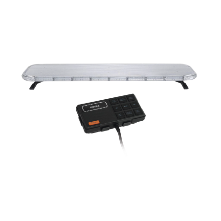 Barra de luces LED de 46" rojo, azul, ámbar, de 132 LEDs, controlador 