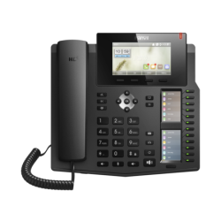 Teléfono IP Empresarial con 6 Cuentas SIP, Voz HD, 3 Pantallas LCD a Color, 60 Contactos DSS, Habilitado Para Bluetooth, PoE Hab
