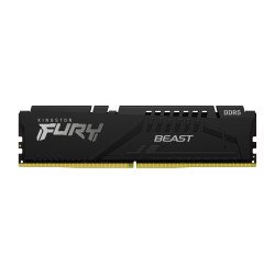 Memoria Kingston DIMM DDR5 16GB 5200MHz Fury beast black expo CL36 288pin 1.25v con disipador de calor para PC gamer, alto rendi