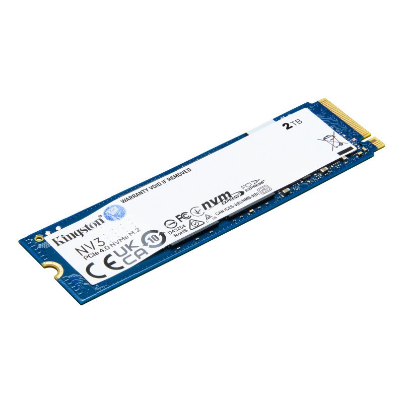 Unidad de estado sólido Kingston NV3 2TB m.2 2280 NVMe pcie gen 4x4 r.6000mb/s w.5000mb/s