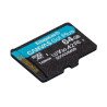 MICRO SDXC MEMORIA KINGSTON 64GB CANVAS GO PLUS A2 U3 V30 CARD