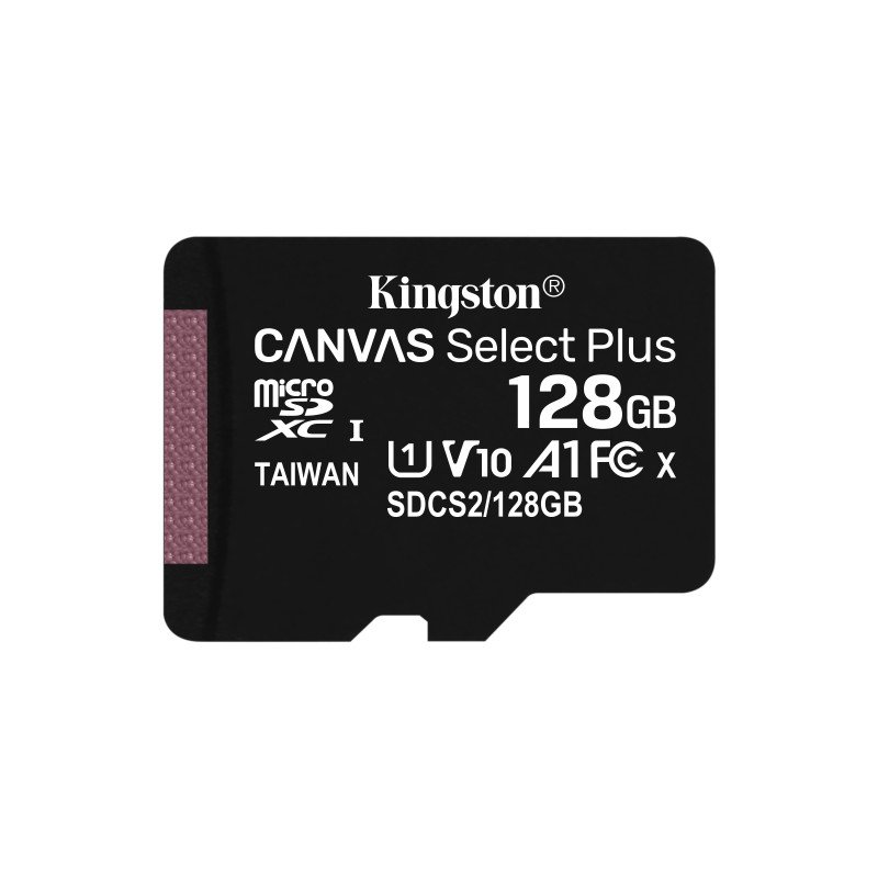 MICRO SDXC MEMORIA KINGSTON 128GBCANVAS SELECT PLUS 100R A1 C10 F52006M sku con últimas piezas
