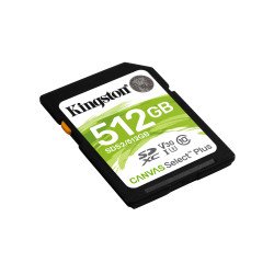 Memoria SD Kingston SDXC canvas select 100r cl10 uhs-i v30(sds2, 512gb)