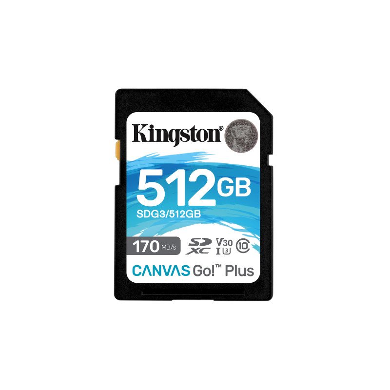 Memoria Kingston SDXC canvas go! Plus 170rc10 uhs-i u3 v30 Memoria Kingston SDXC canvas go! Plus 170rc10 uhs-i u3 v30