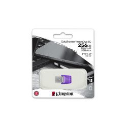 Memoria flash Kingston 256GB microduo 3c USB type A-C
