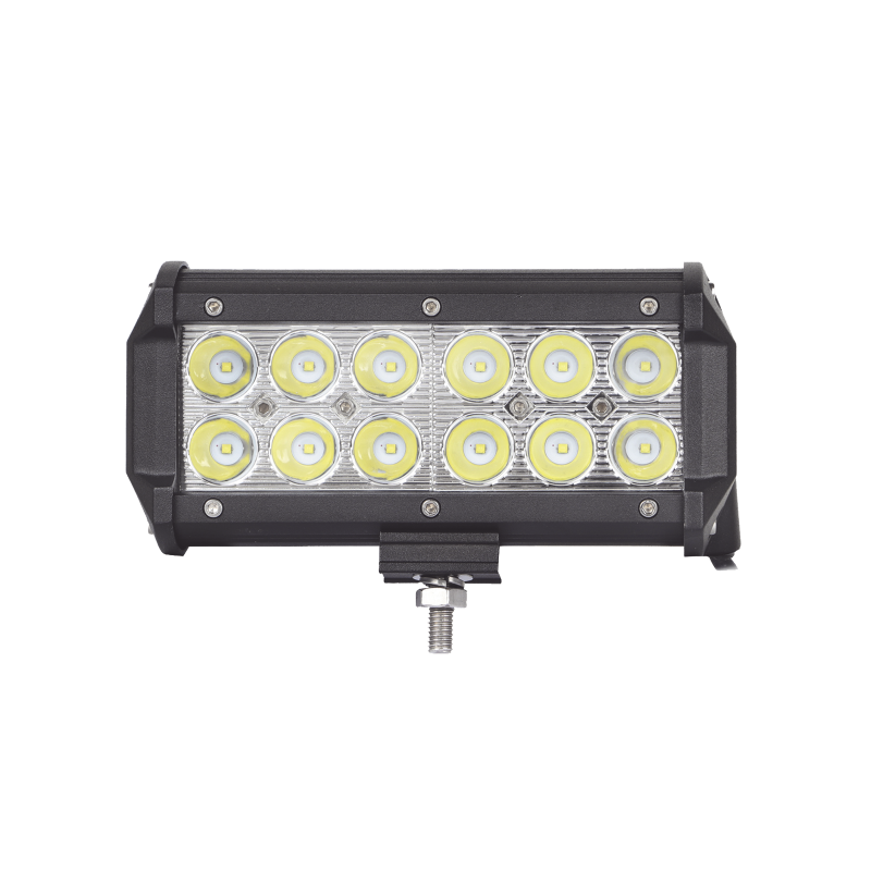 Barra de luz de trabajo ultra brillante, IP67, 6.5 pulgadas, 12 LED, 1