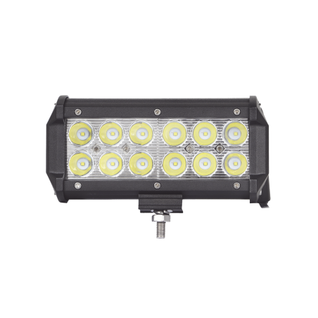 Barra de luz de trabajo ultra brillante, IP67, 6.5 pulgadas, 12 LED, 1