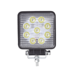 Luz de trabajo ultra brillante, IP67, 9 LED,2300 lúmenes, 27 watts, 10
