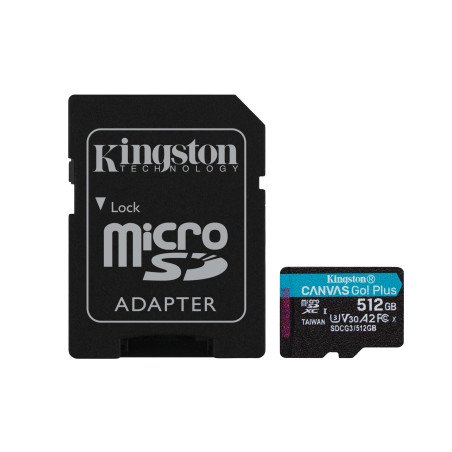 MICRO SD Kingston Technology SDCG3/512GB - 512 GB, Negro