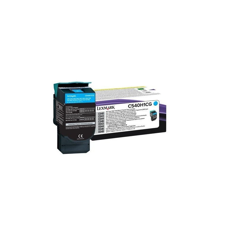 C540H1CG Cartucho de tóner Lexmark, cian C540H1CG Cartucho de tóner Lexmark, cian
