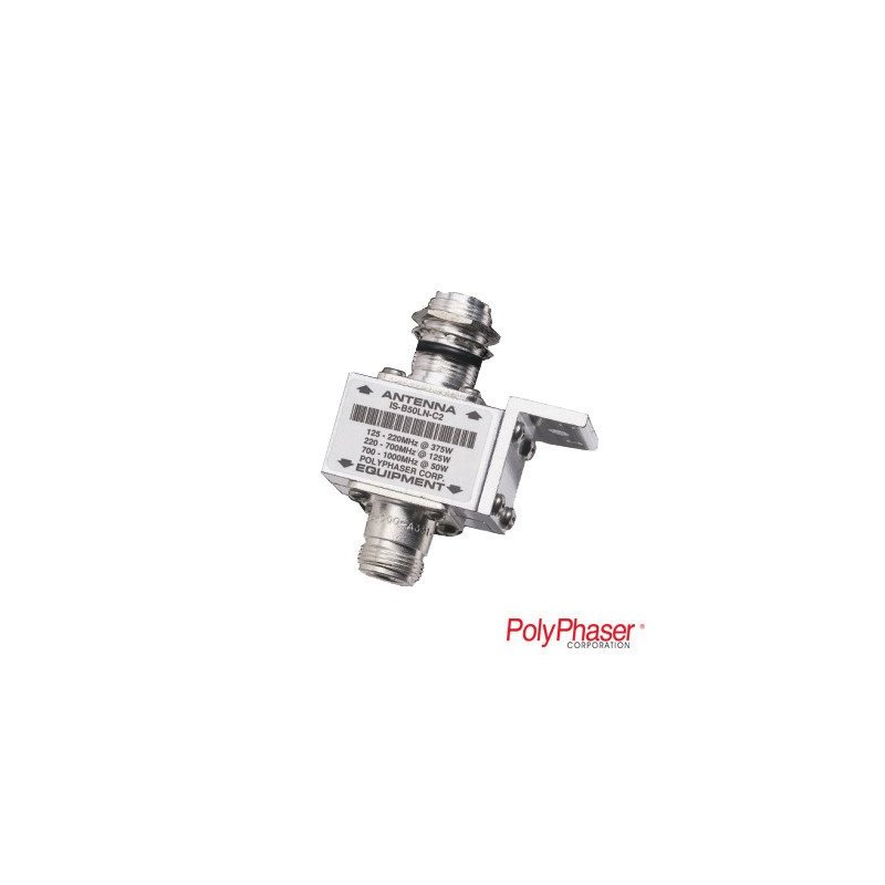 Protector Coaxial con ceja frontal, conectores N hembra