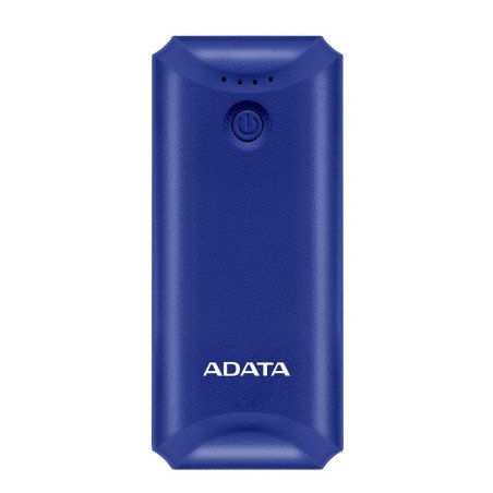 PowerBank 5000 mAh Adata P5000 - Azul, Universal, 5000 mAh, 5 V, iones de litio