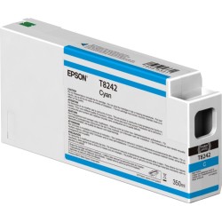 Cartucho de tinta Epson Singlepack cian T824200 UltraChrome HDX/HD 350 ml, Tinta a base de colorante, 350 ml