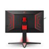 Monitor gamer AOC 25, panel IPs, 240 - 260 Hz, t.d.r. 1 ms, AMD free sync, color negro y rojo, HDMI, VGA, DisplayPort, aspecto 1