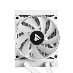 Refrigerador de líquidos todo en uno, Game Factor LQG501-WH, 12 cm, 2550 RPM, 18.9 Db, Blanco