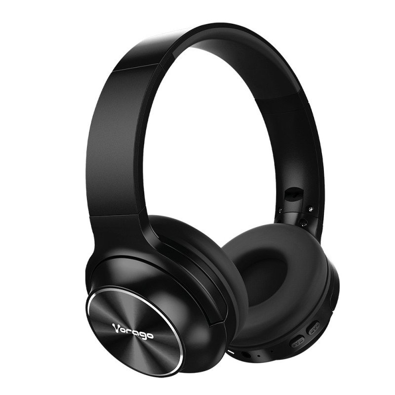 Diadema Vorago HPB-200 Bluetooth FM/MSD plega Vorago  HPB-200 - Diadema, Negro, Bluetooth 5.0