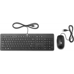 Teclado y mouse HP Slim Business, USB, negro.