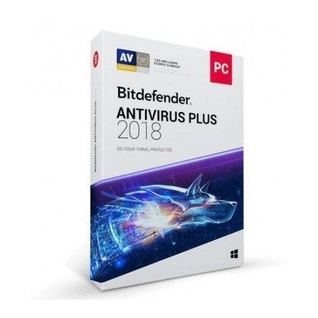 Antivirus plus 2018, 10 usuarios 1 año de vigencia (caja)