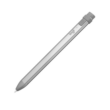Pluma Logitech Crayon para Tableta gráfica Apple, Plata, Aluminio, Litio