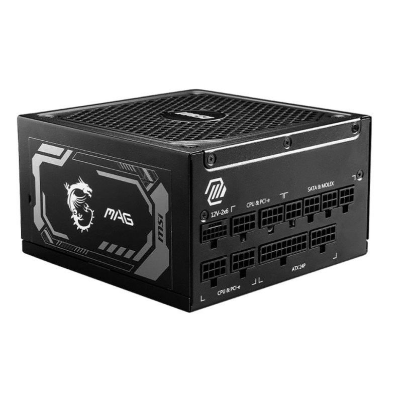 Fuente de poder MSI 1250w, 80 plus Gold, negro, ATX, modular