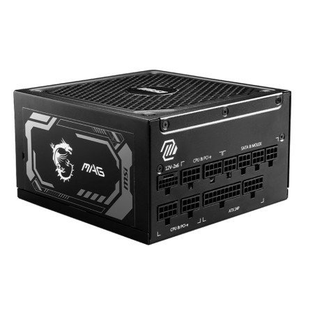 Fuente de poder MSI 1250w, 80 plus Gold, negro, ATX, modular