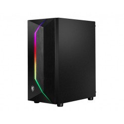 Gabinete MSI MAG VAMPIRIC 100R, Midi Tower, PC, Negro, ATX, micro ATX, Mini-ATX, Plástico, Acero, Juego