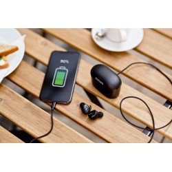 Chicharos Philips SHB2515BK, True Wireless Stereo (TWS), Llamadas/Música, Auriculares, Negro